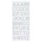 12 Packs: 40 ct. (480 total) Iridescent Rhinestone Alphabet Stickers by Recollections™